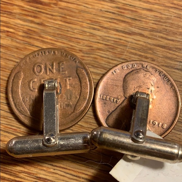NWT Sterling silver matching 1918 penny cuff links - Picture 5 of 10